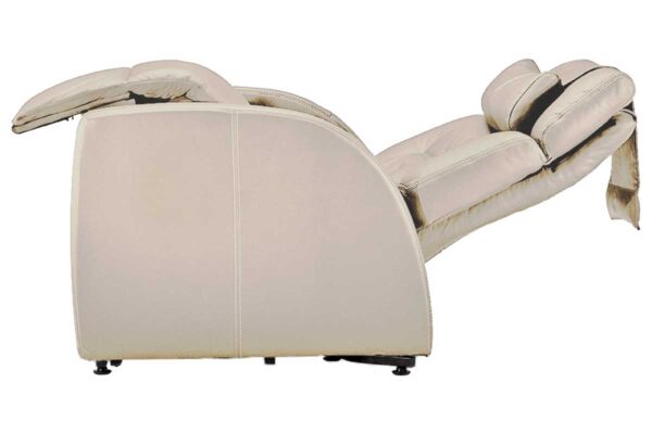 Positive Posture Luma Lift, Cream Color, Left side view, Partially reclined